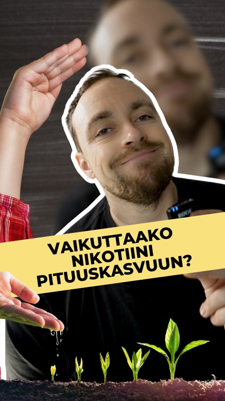 Nikotiini vaikuttaa pituuskasvuun?