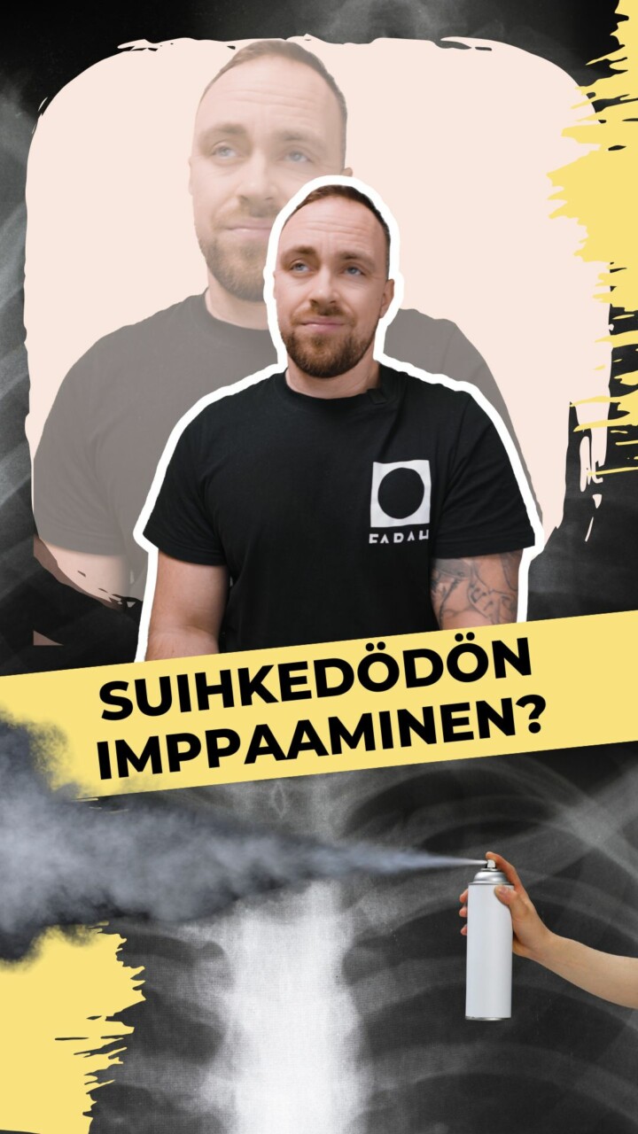 Suihkedeodorantin imppaaminen